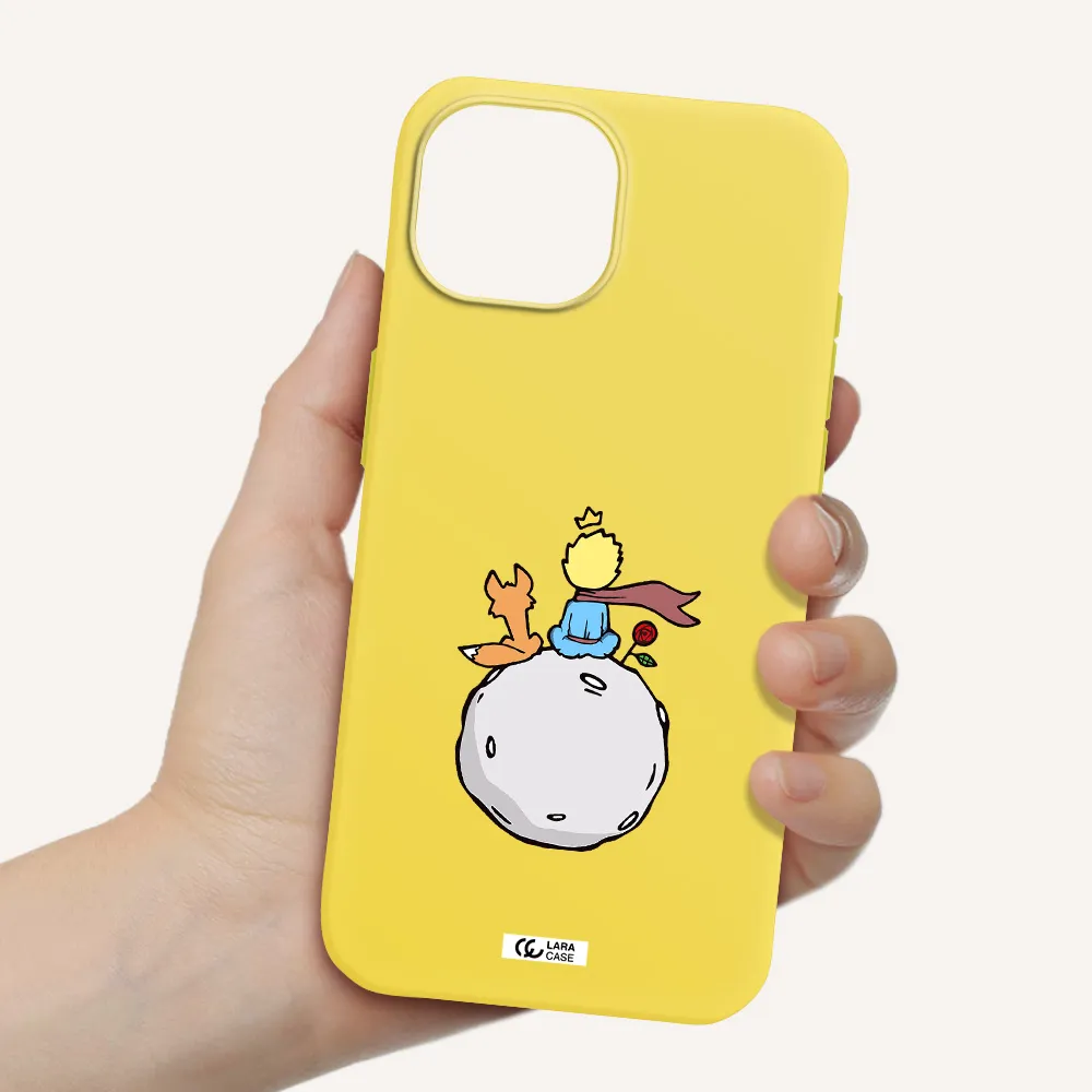 Le Petit Prince Apple iPhone 15 Silicone canary yellow Case