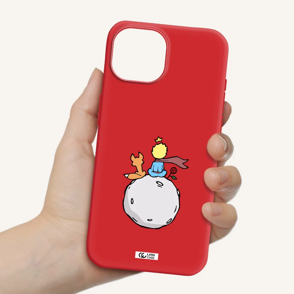 Le Petit Prince Apple Iphone 15 Silicone Imperial Red Case