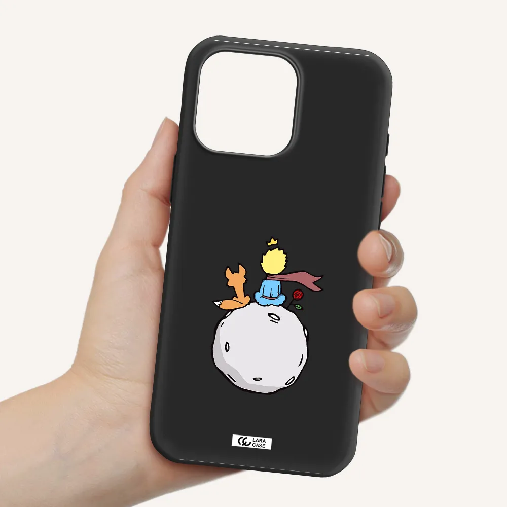 Le Petit Prince Apple Iphone 16 Pro Max Silicone Black Case