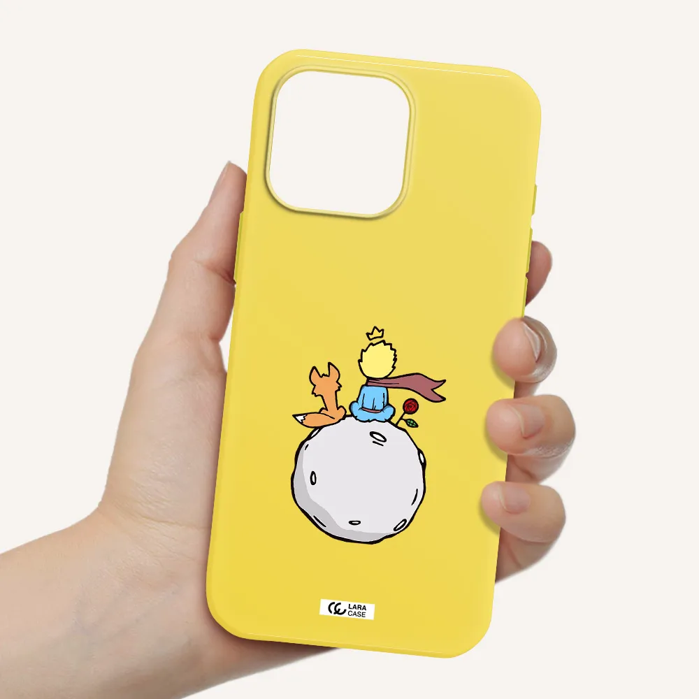 Le Petit Prince Apple Iphone 16 Pro Max Silicone Canary Yellow Case