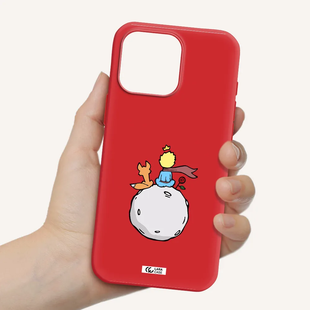 Le Petit Prince Apple Iphone 16 Pro Max Silicone Imperial Red Case