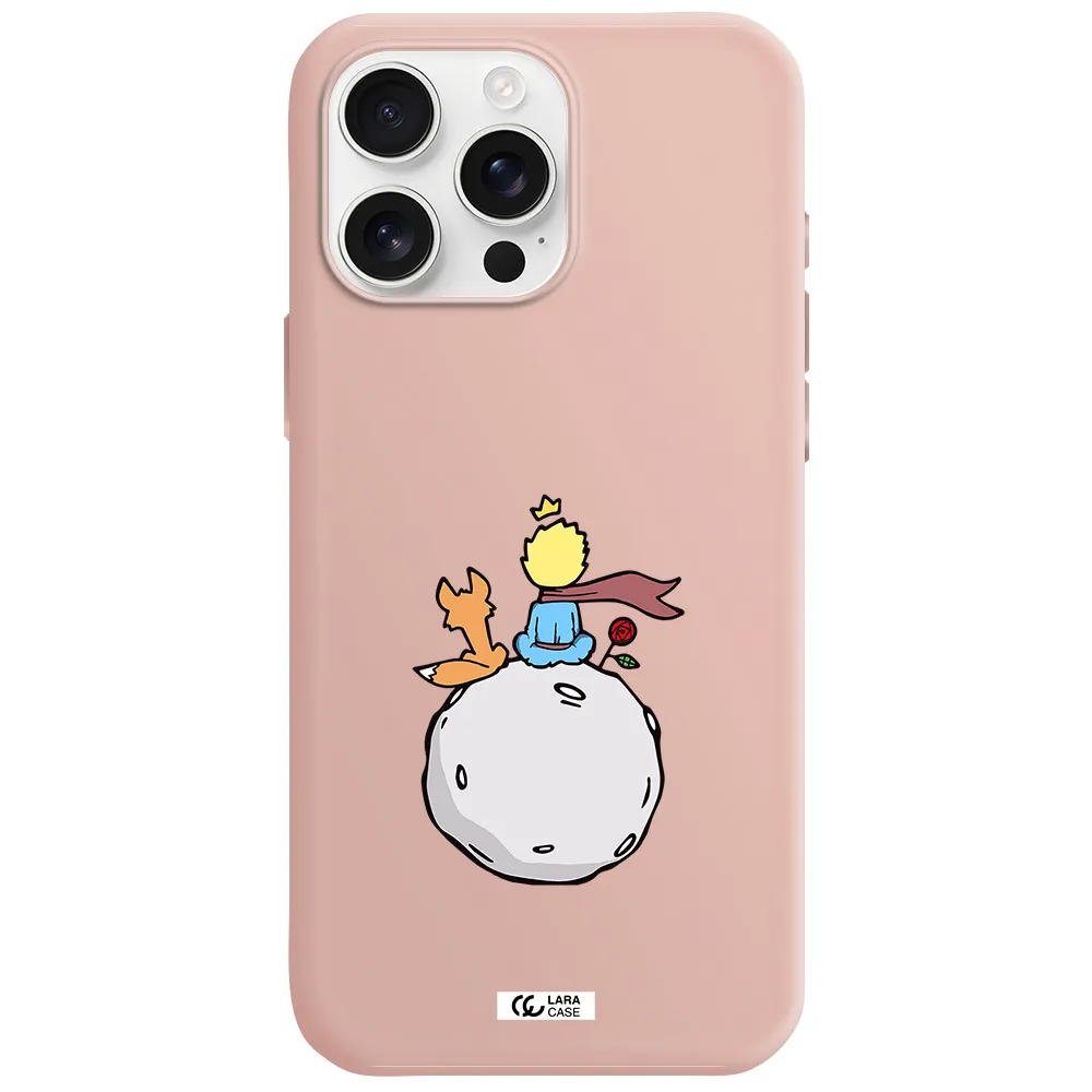 Le Petit Prince Apple Iphone 16 Pro Max Silicone Pastel Pink Case