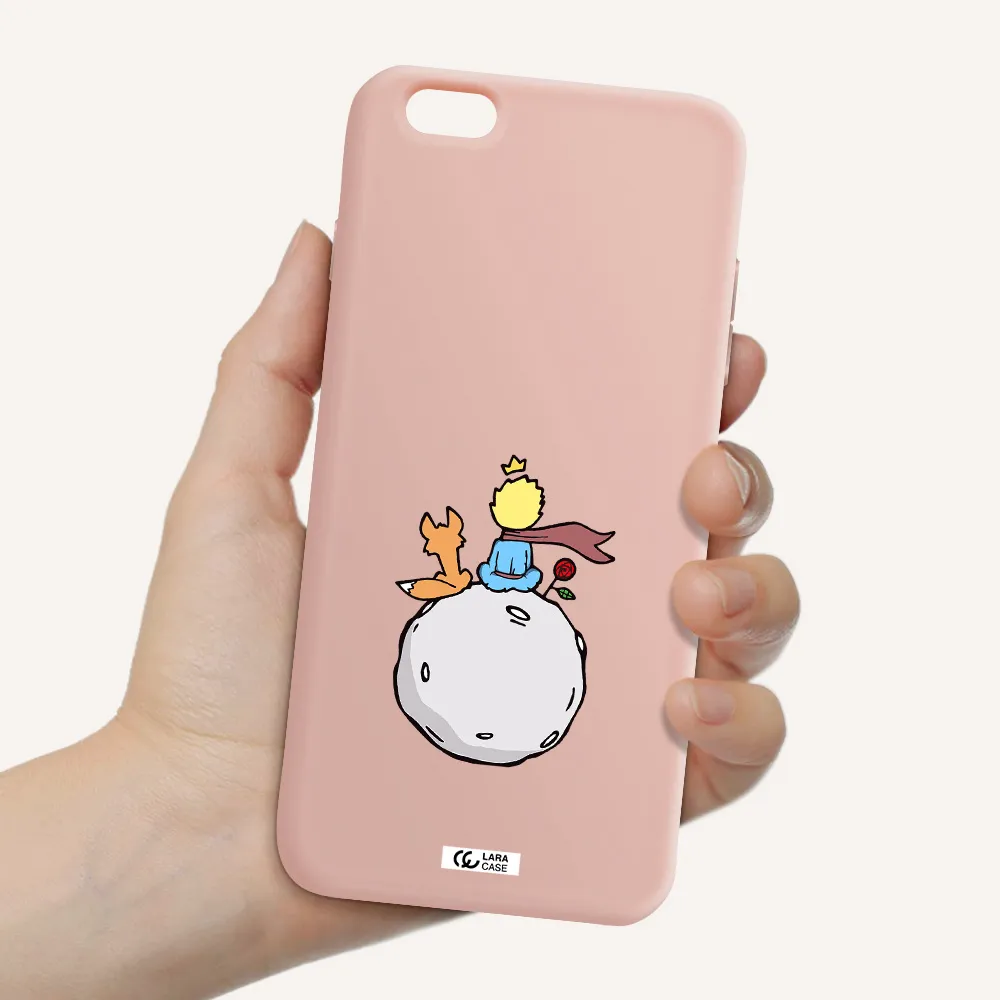 Le Petit Prince Apple iPhone 6 plus Silicone pastel pink Case