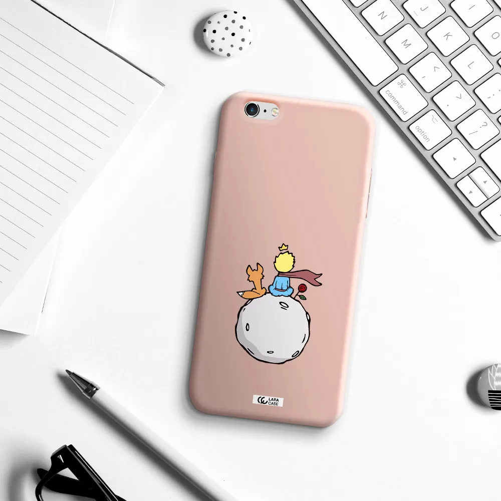 Le Petit Prince Apple iPhone 6 plus Silicone pastel pink Case