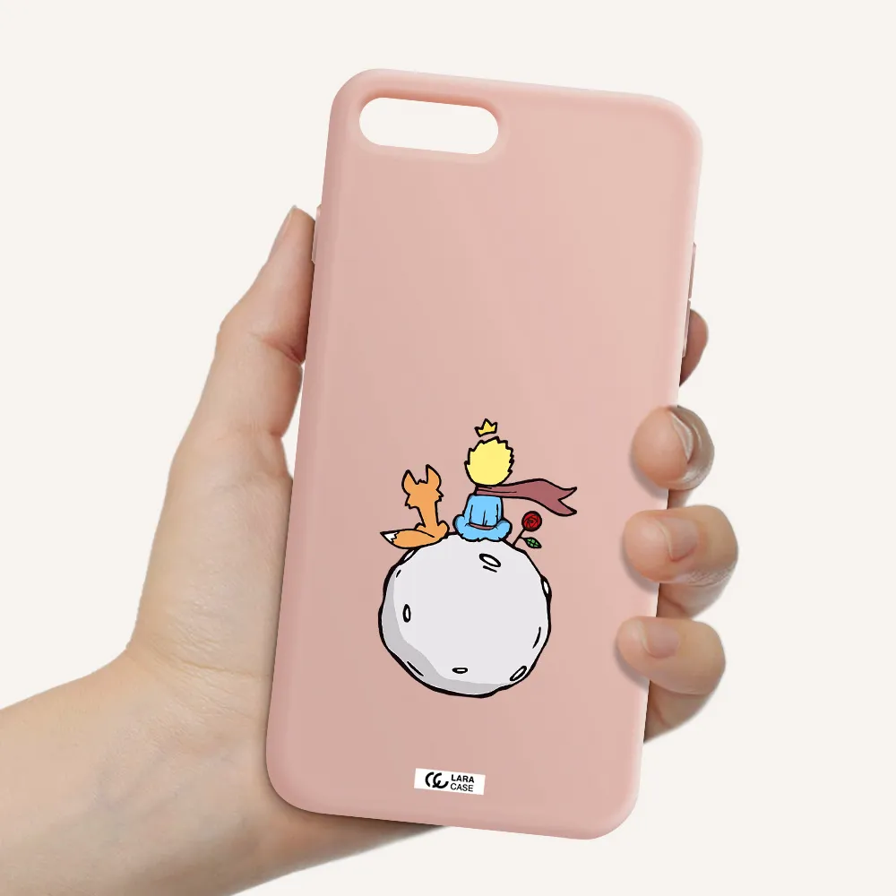 Le Petit Prince Apple iPhone 7 plus Silicone pastel pink Case
