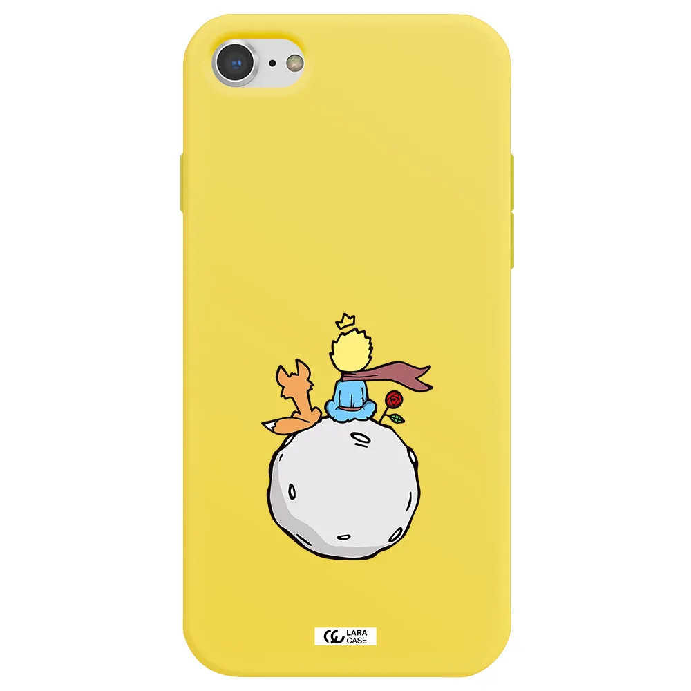 Le Petit Prince Apple iPhone 7 Silicone canary yellow Case
