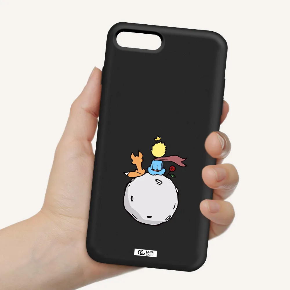 Le Petit Prince Apple iPhone 8 plus Silicone black Case