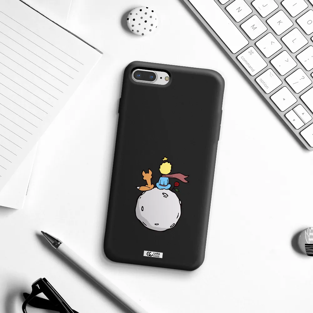 Le Petit Prince Apple iPhone 8 plus Silicone black Case