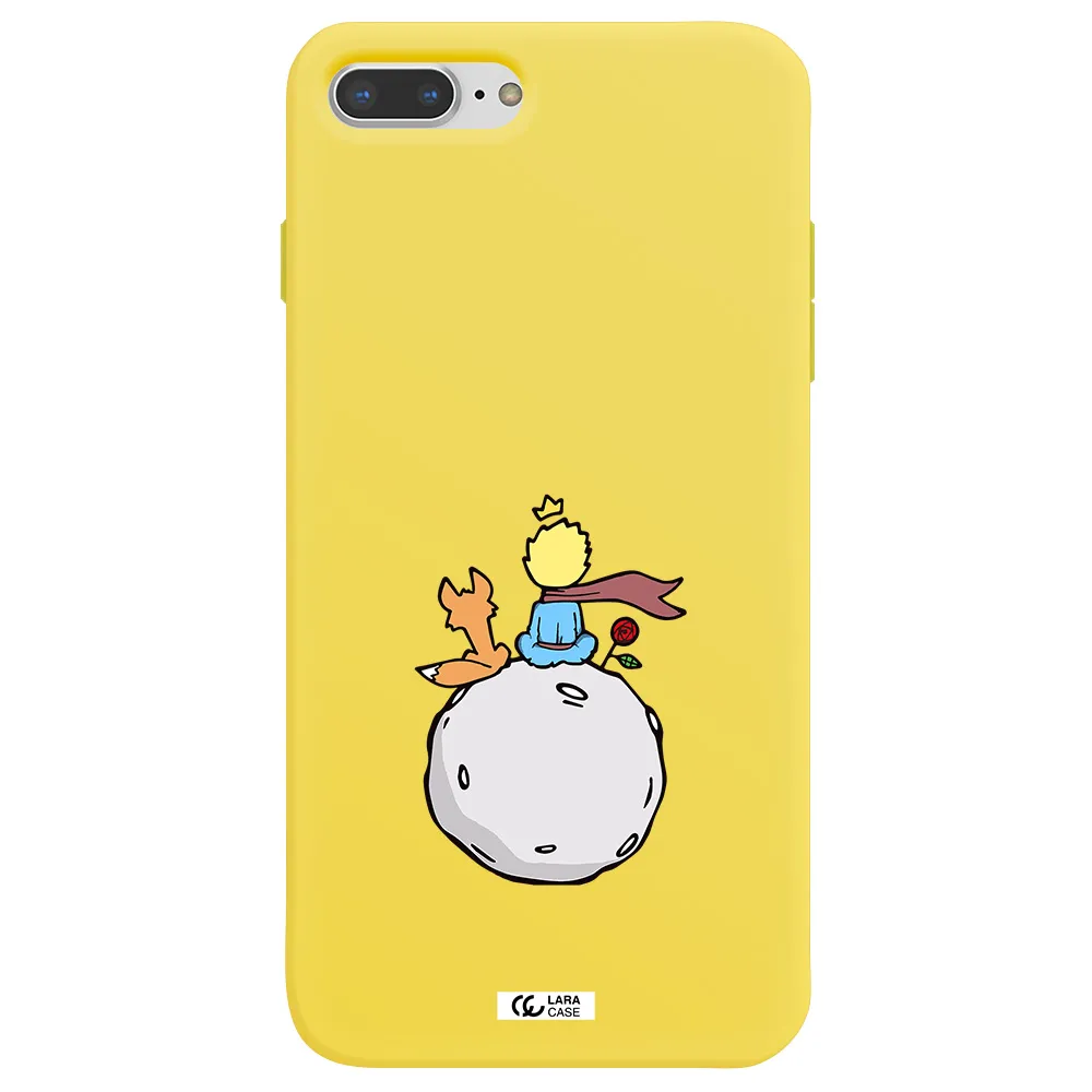 Le Petit Prince Apple iPhone 8 plus Silicone canary yellow Case