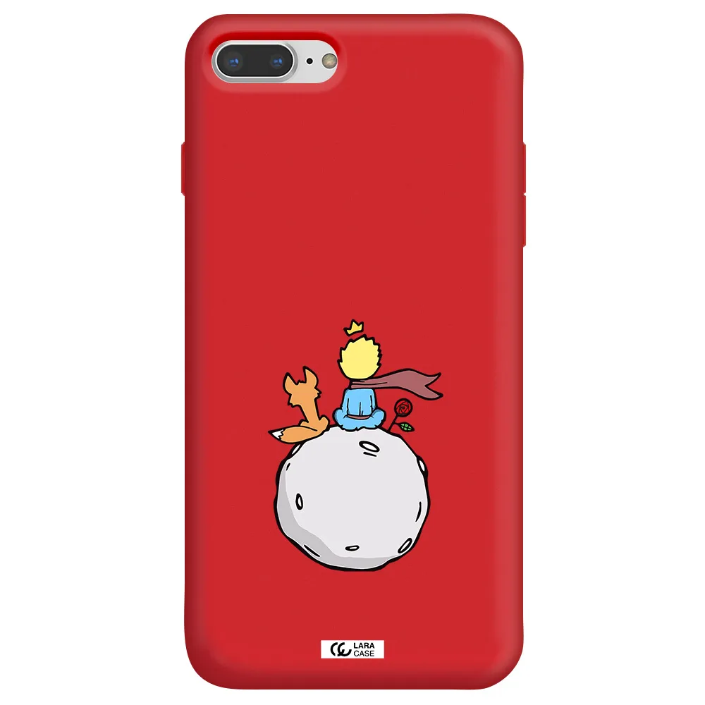 Le Petit Prince Apple iPhone 8 plus Silicone Imperial Red Case