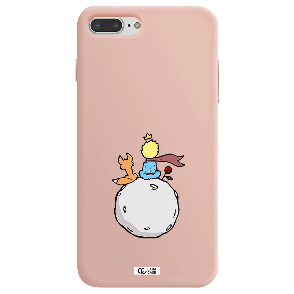 Le Petit Prince Apple iPhone 8 plus Silicone pastel pink Case