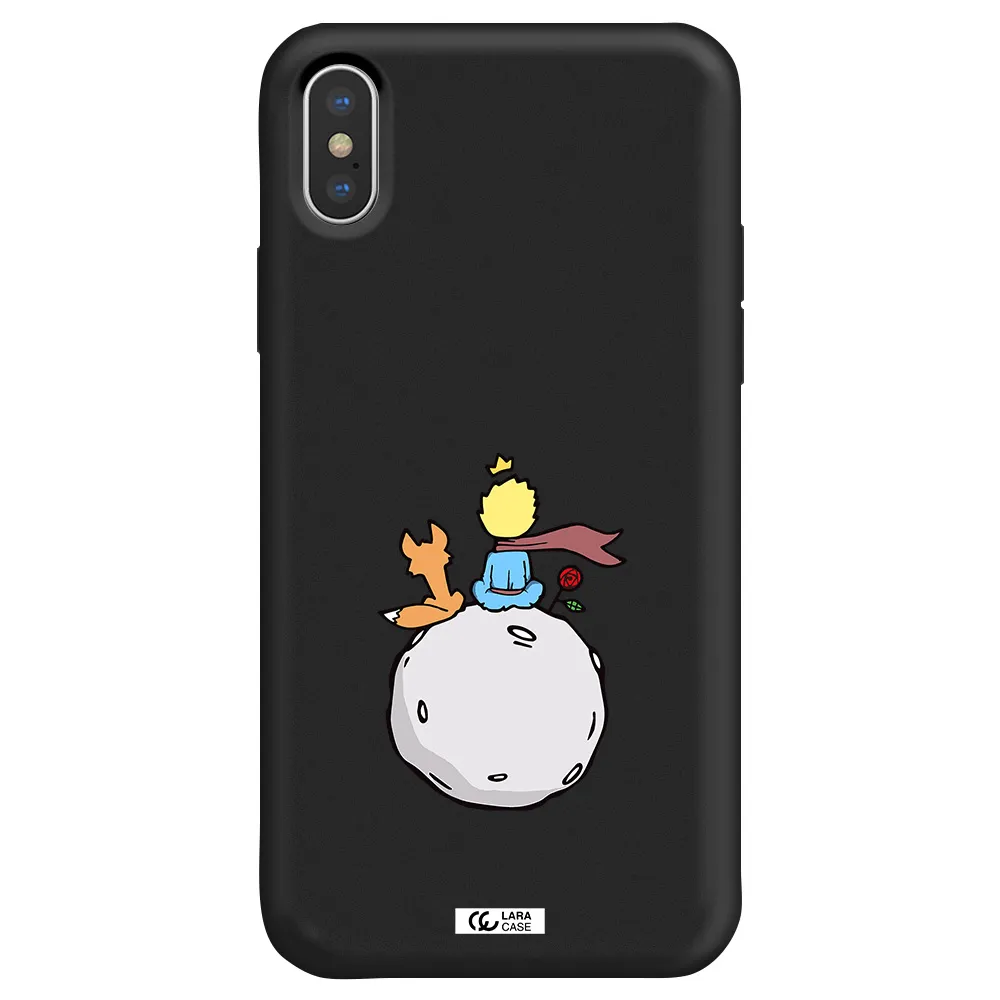 Le Petit Prince Apple iPhone X Silicone black Case
