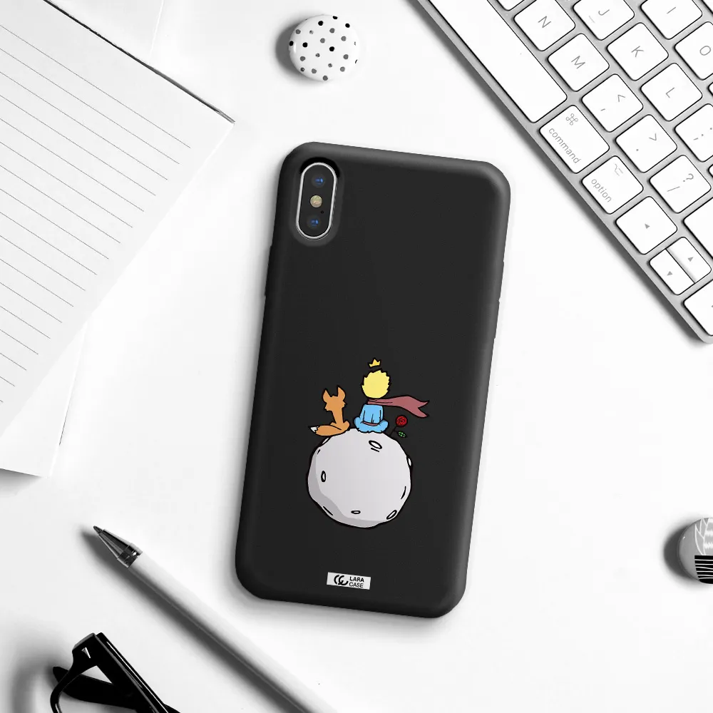 Le Petit Prince Apple iPhone X Silicone black Case