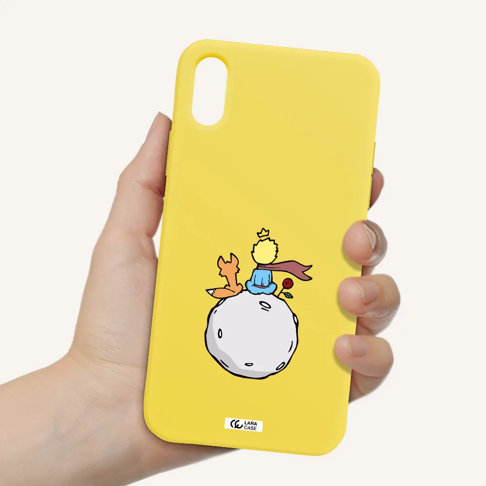 Le Petit Prince Apple iPhone X Silicone canary yellow Case