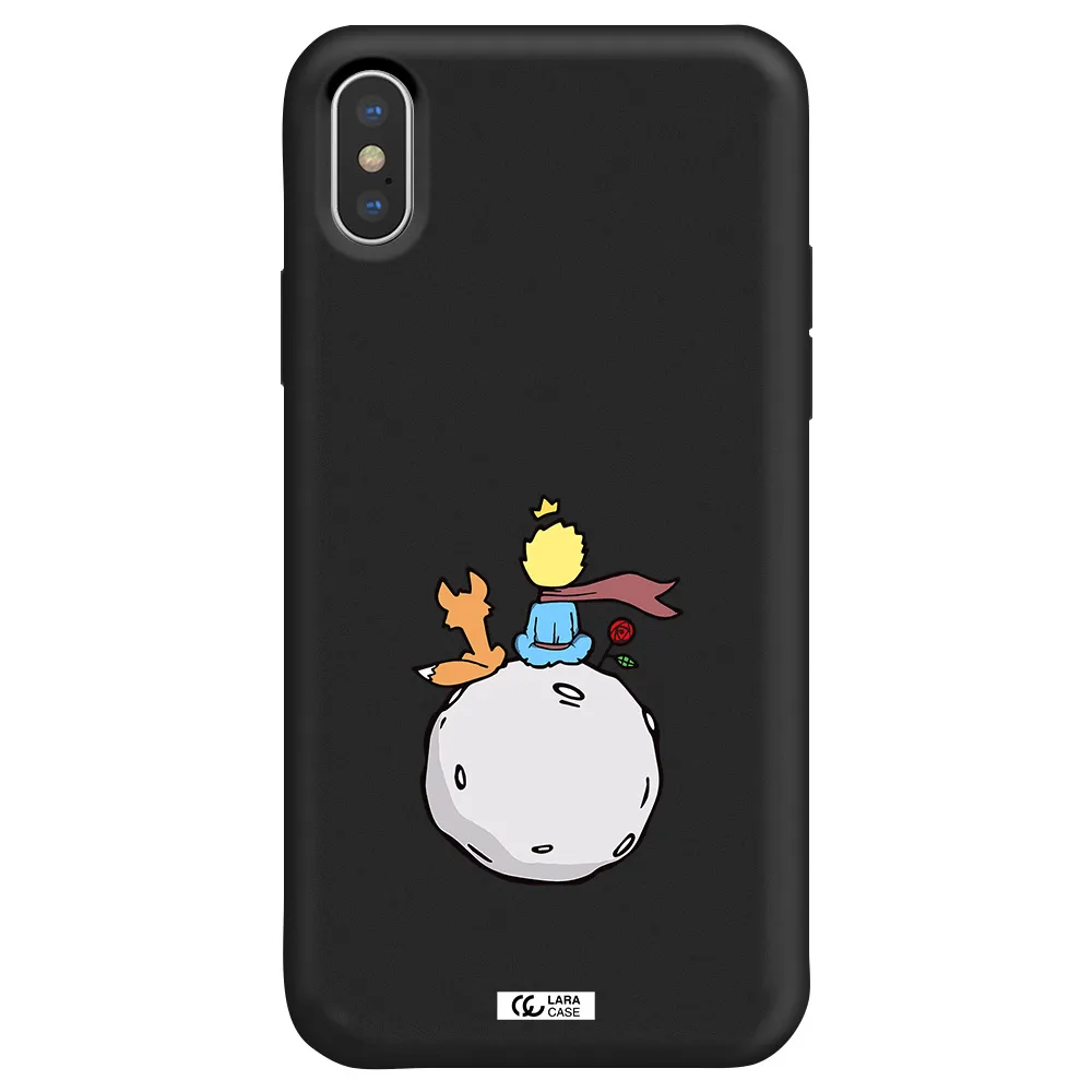Le Petit Prince Apple iPhone XS Silicone black Case
