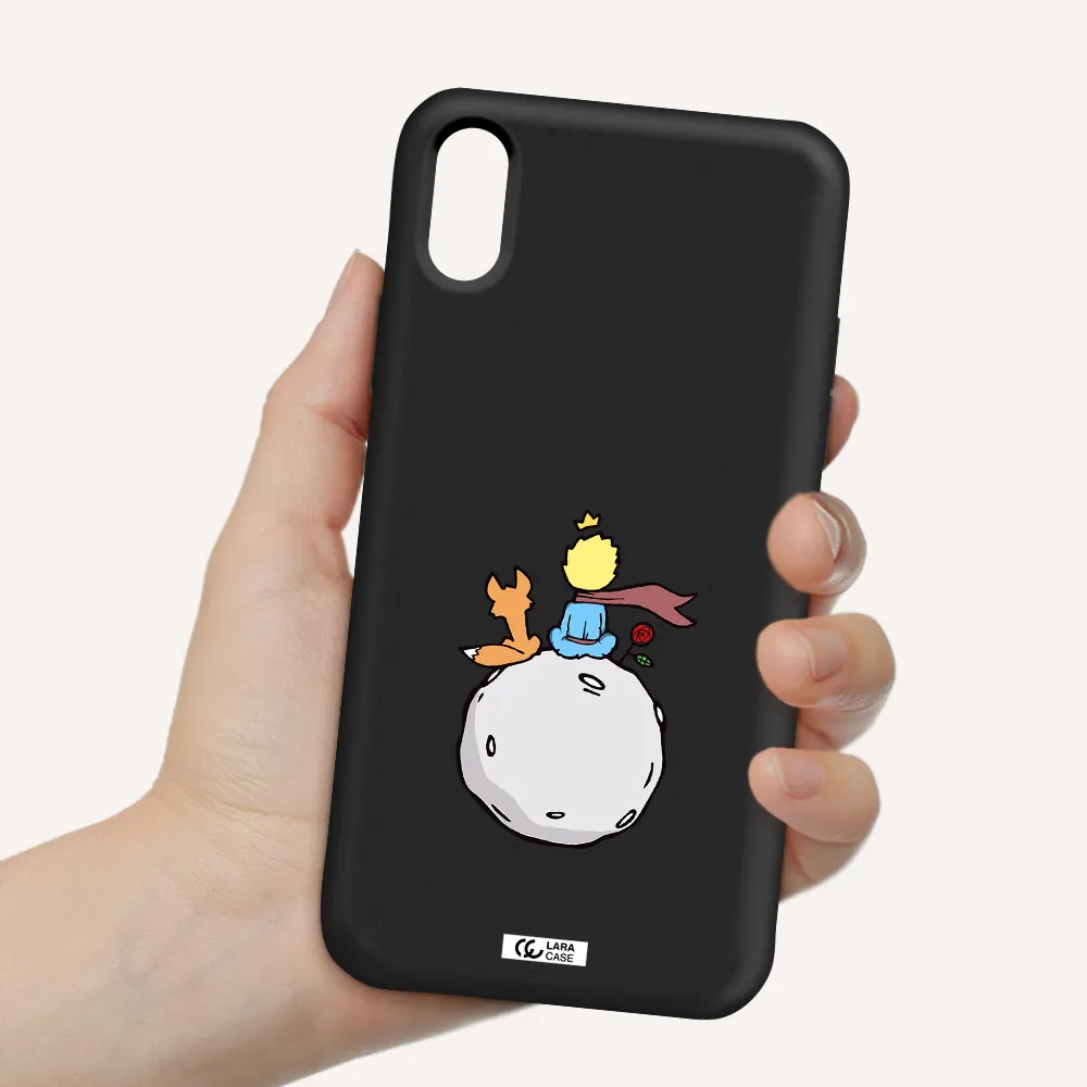 Le Petit Prince Apple iPhone XS Silicone black Case