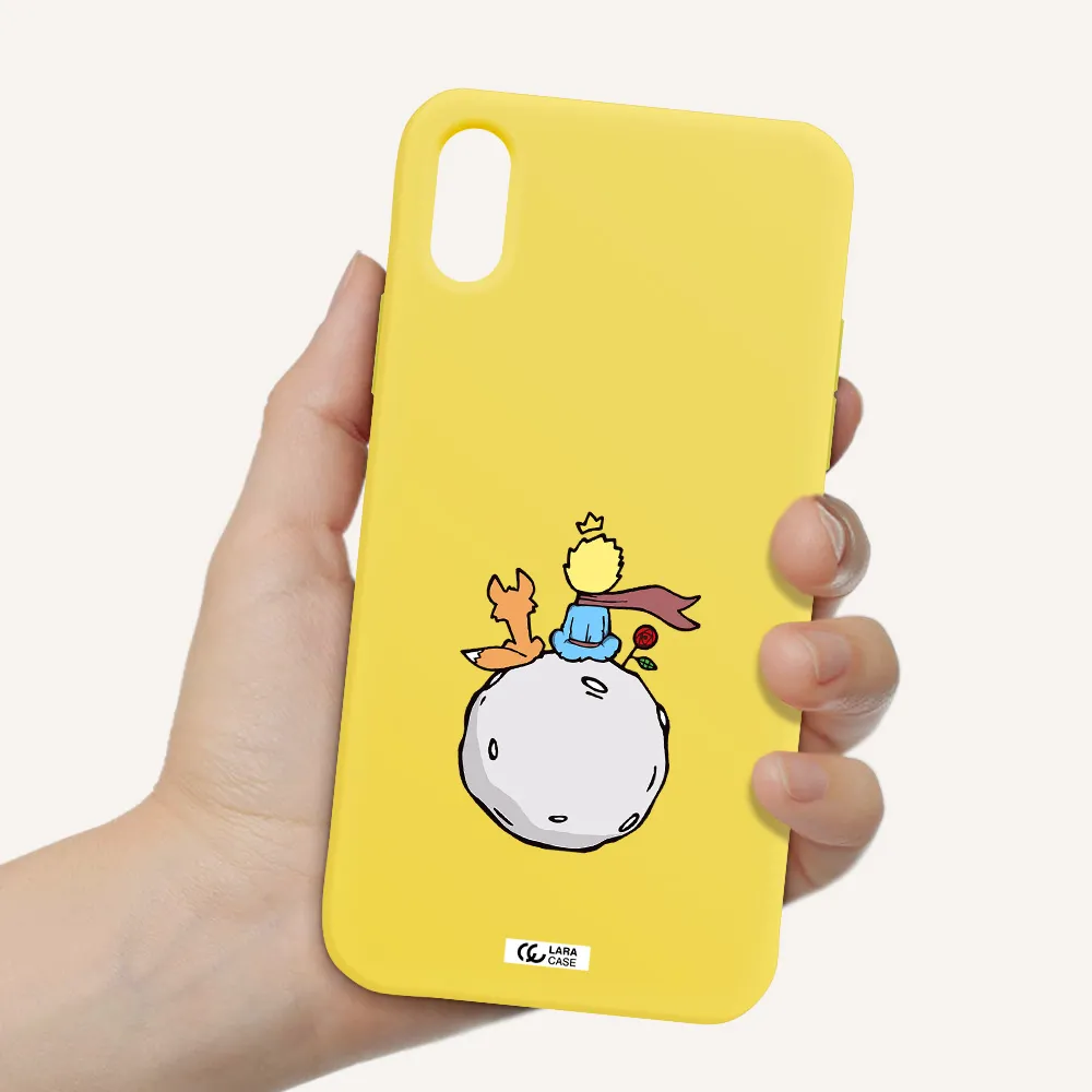 Le Petit Prince Apple iPhone XS Silicone canary yellow Case
