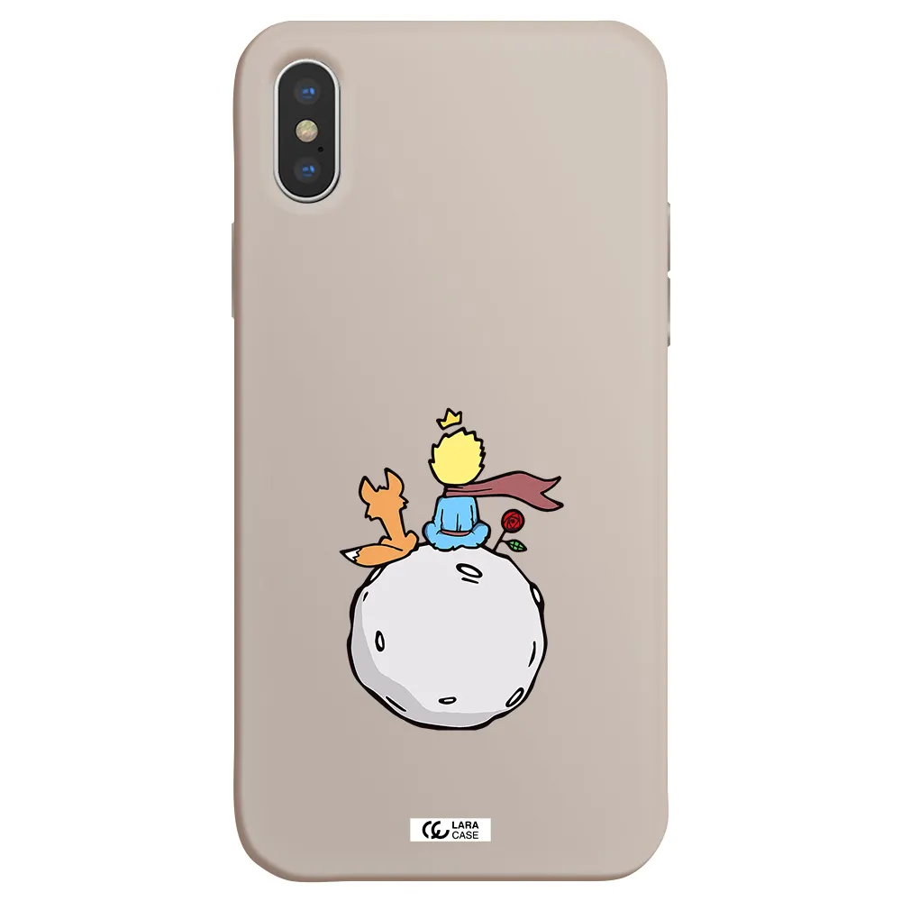 Le Petit Prince Apple iPhone XS Silicone Stone Case