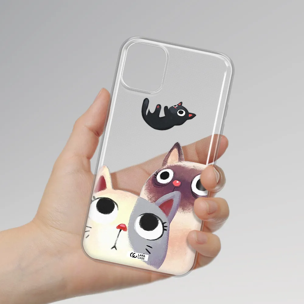 Falling Kitten Watercolor Apple iPhone 11 Clear TPU Case