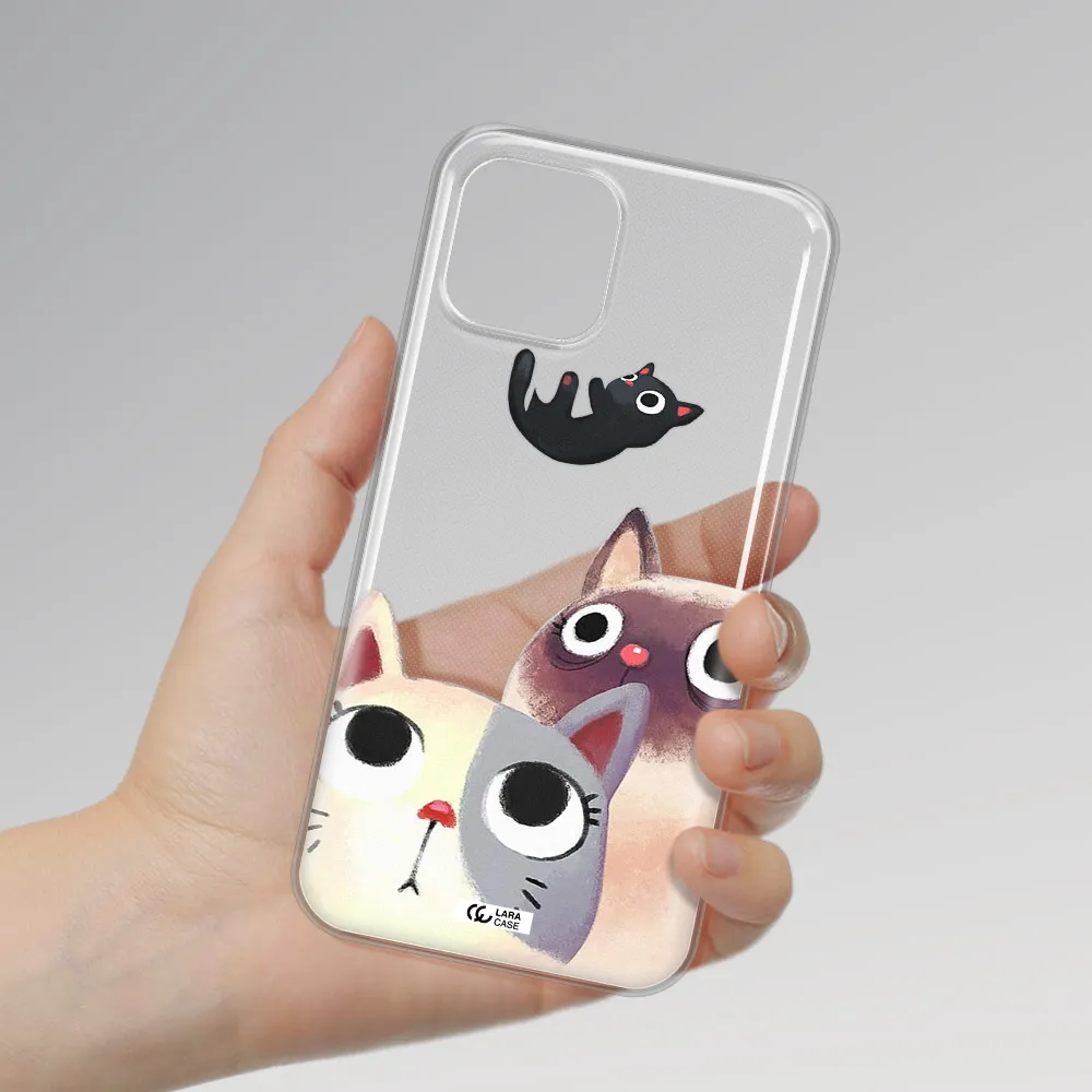 Falling Kitten Watercolor Apple iPhone 12 mini Clear TPU Case