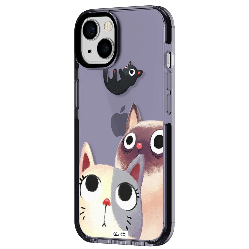Falling Kitten Watercolor Apple iPhone 13 impact Lilac Case