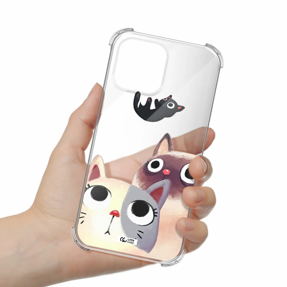 Falling Kitten Watercolor Apple iPhone 13 Pro Clear PC Case