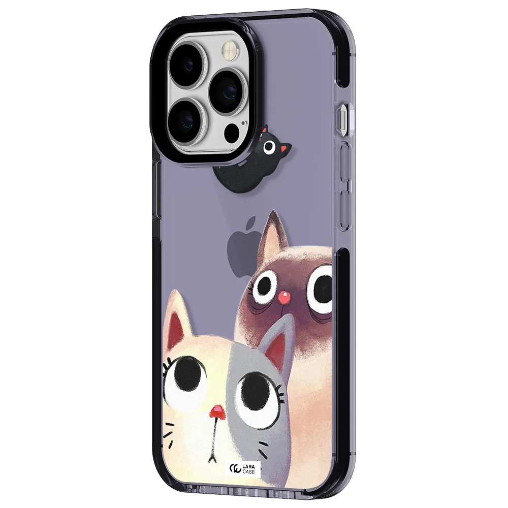 Falling Kitten Watercolor Apple iPhone 13 Pro impact Lilac Case
