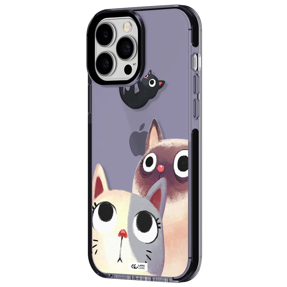 Falling Kitten Watercolor Apple iPhone 13 Pro Max impact Lilac Case