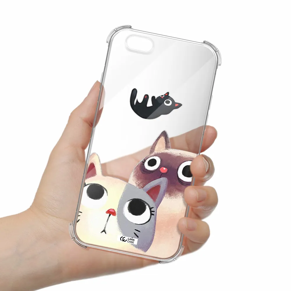 Falling Kitten Watercolor Apple iPhone 6 Clear PC Case