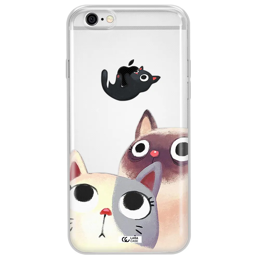 Falling Kitten Watercolor Apple iPhone 6 Clear TPU Case