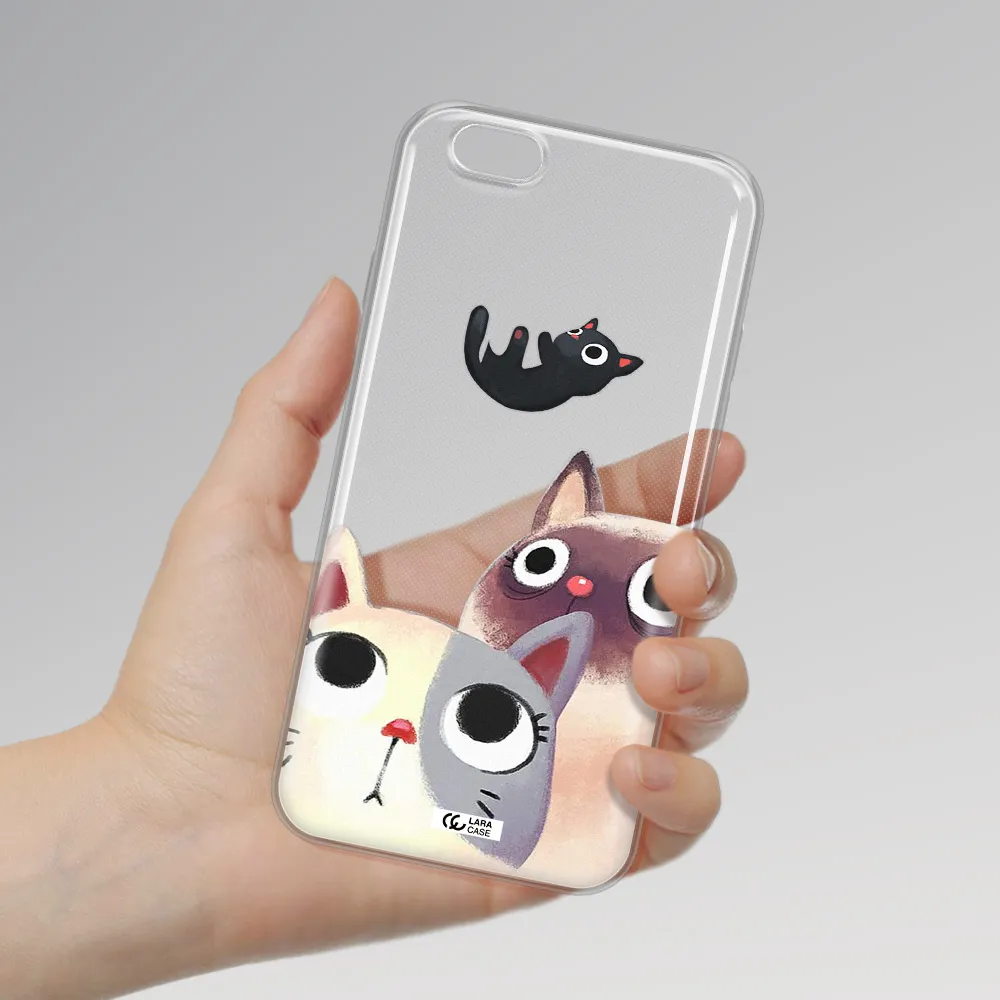 Falling Kitten Watercolor Apple iPhone 6 Clear TPU Case