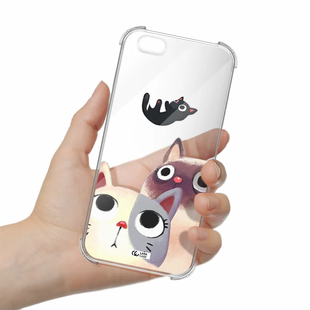 Falling Kitten Watercolor Apple iPhone 6 plus Clear PC Case