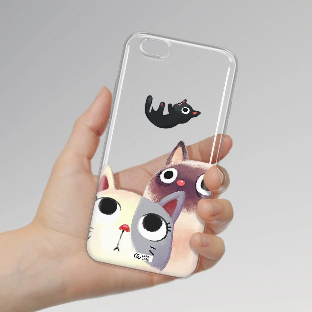 Falling Kitten Watercolor Apple iPhone 6 plus Clear TPU Case