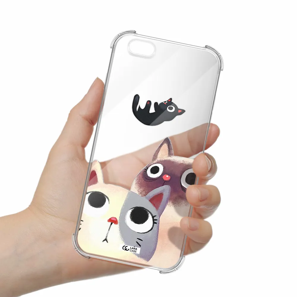 Falling Kitten Watercolor Apple iPhone 6 s plus Clear PC Case