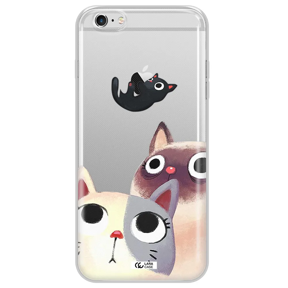 Falling Kitten Watercolor Apple iPhone 6S Clear TPU Case