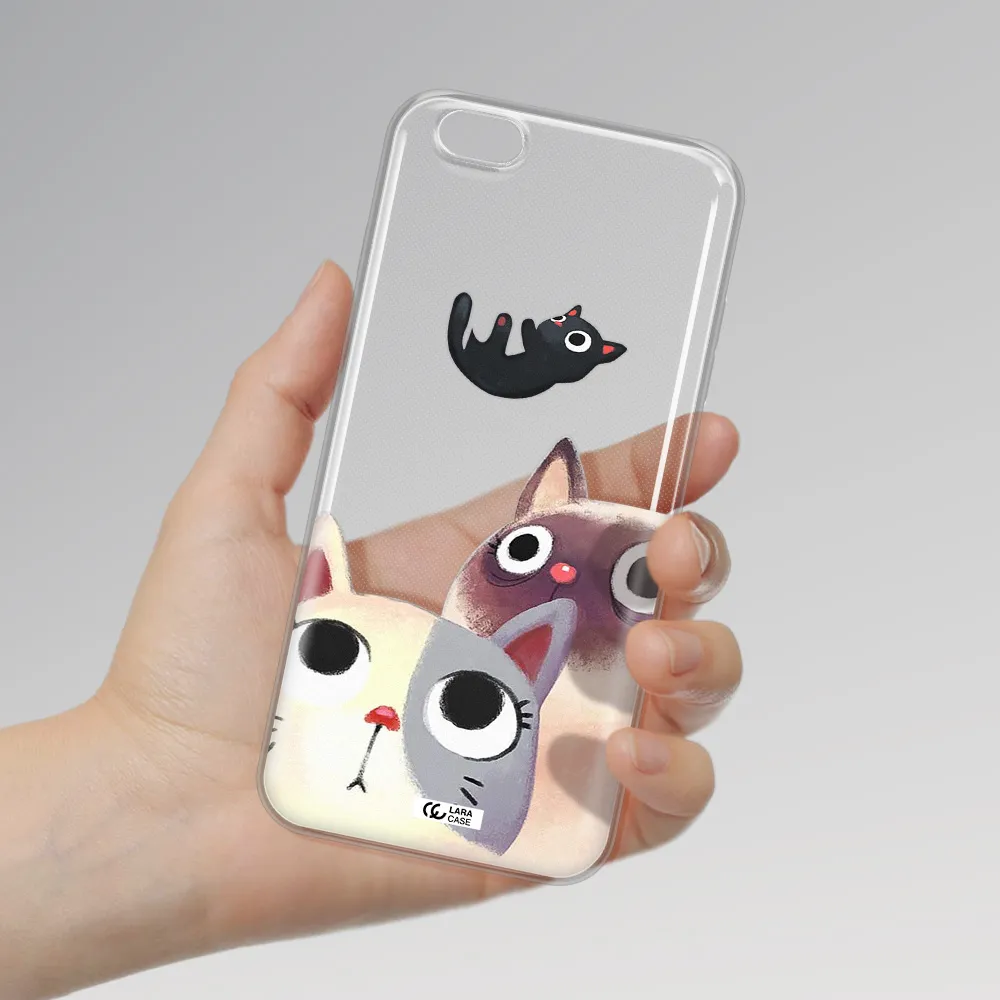 Falling Kitten Watercolor Apple iPhone 6S Clear TPU Case