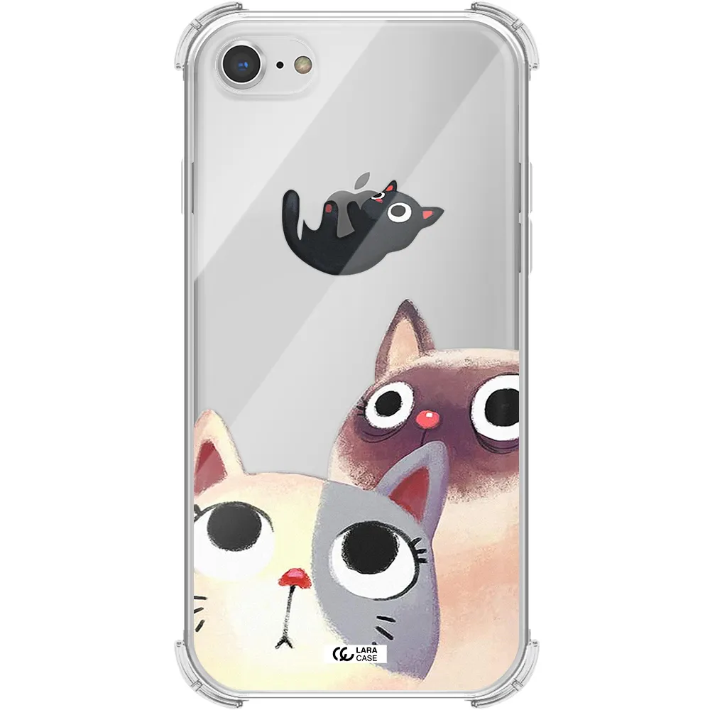 Falling Kitten Watercolor Apple iPhone 7 Clear PC Case