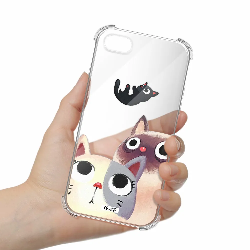 Falling Kitten Watercolor Apple iPhone 7 Clear PC Case