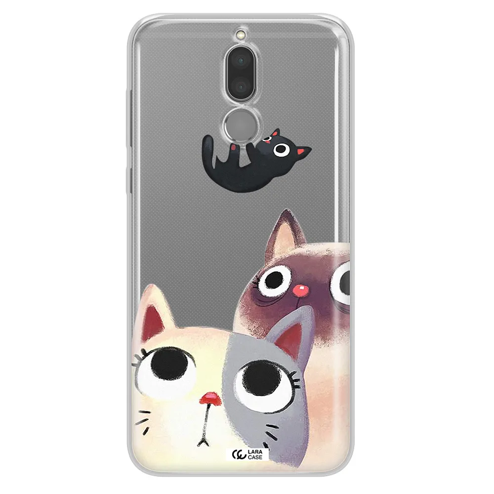 Falling Kitten Watercolor Huawei Mate 10 Lite Clear TPU Case