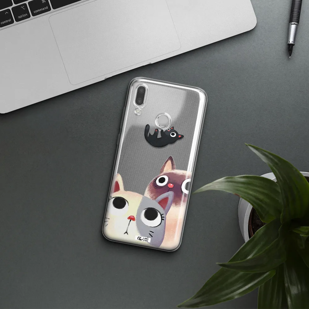 Falling Kitten Watercolor Huawei P Smart 2019 Clear TPU Case