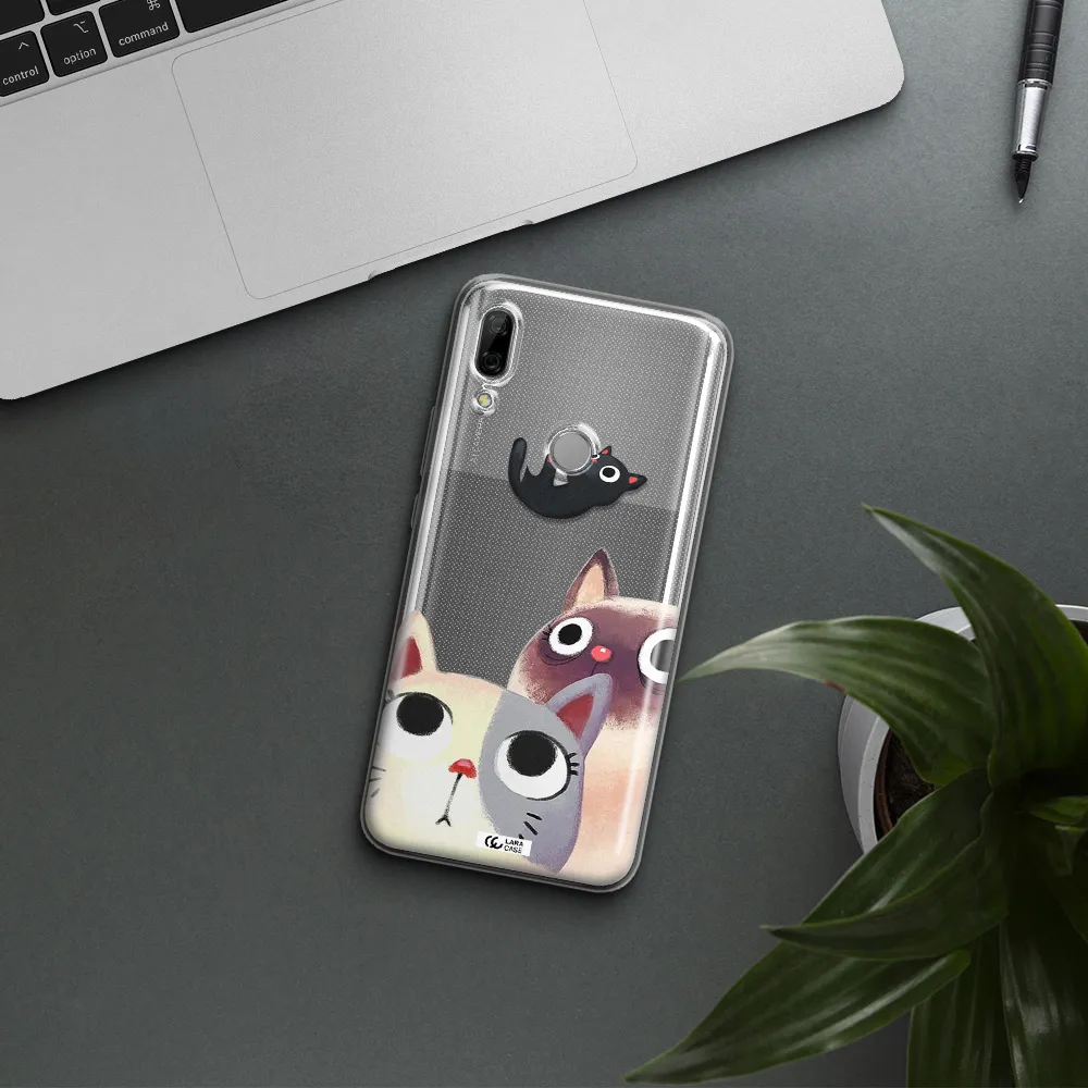 Falling Kitten Watercolor Huawei P Smart Z Clear TPU Case