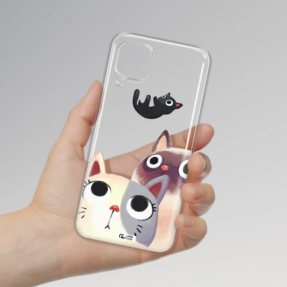 Falling Kitten Watercolor Huawei P40 Lite Clear TPU Case