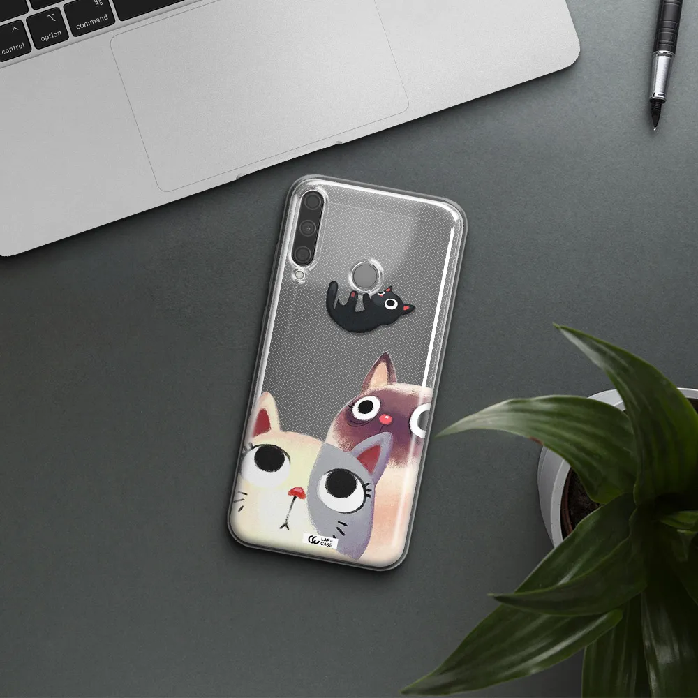 Falling Kitten Watercolor Huawei P40 Lite E Clear TPU Case
