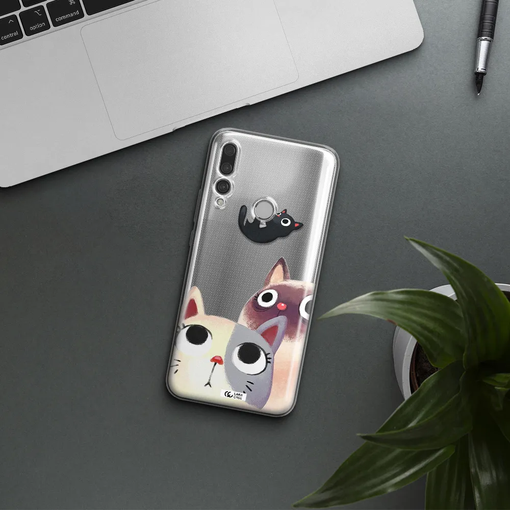 Falling Kitten Watercolor Huawei Y9 Prime 2019 Clear TPU Case
