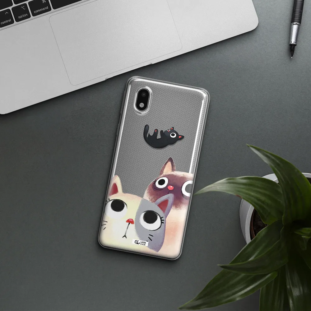 Falling Kitten Watercolor Samsung A01 Core Clear Tpu Case