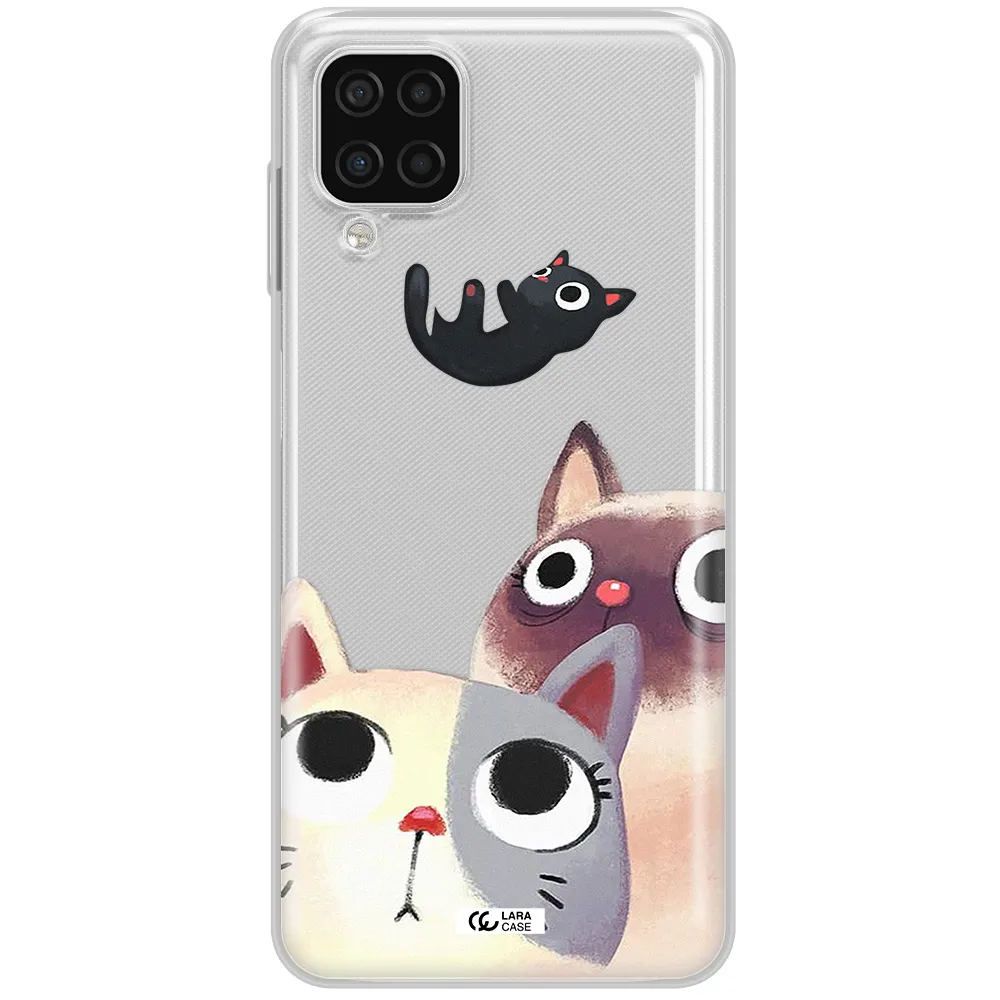 Falling Kitten Watercolor Samsung A12 4g Clear TPU Case