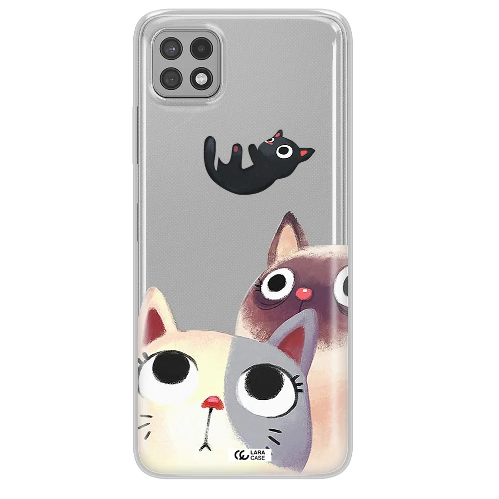 Falling Kitten Watercolor Samsung A22 5g Clear TPU Case