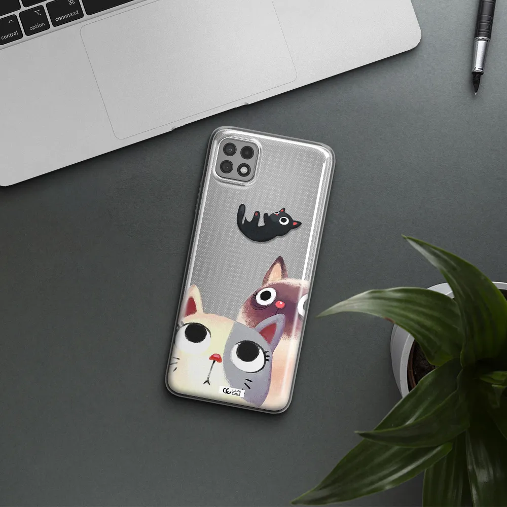 Falling Kitten Watercolor Samsung A22 5g Clear TPU Case