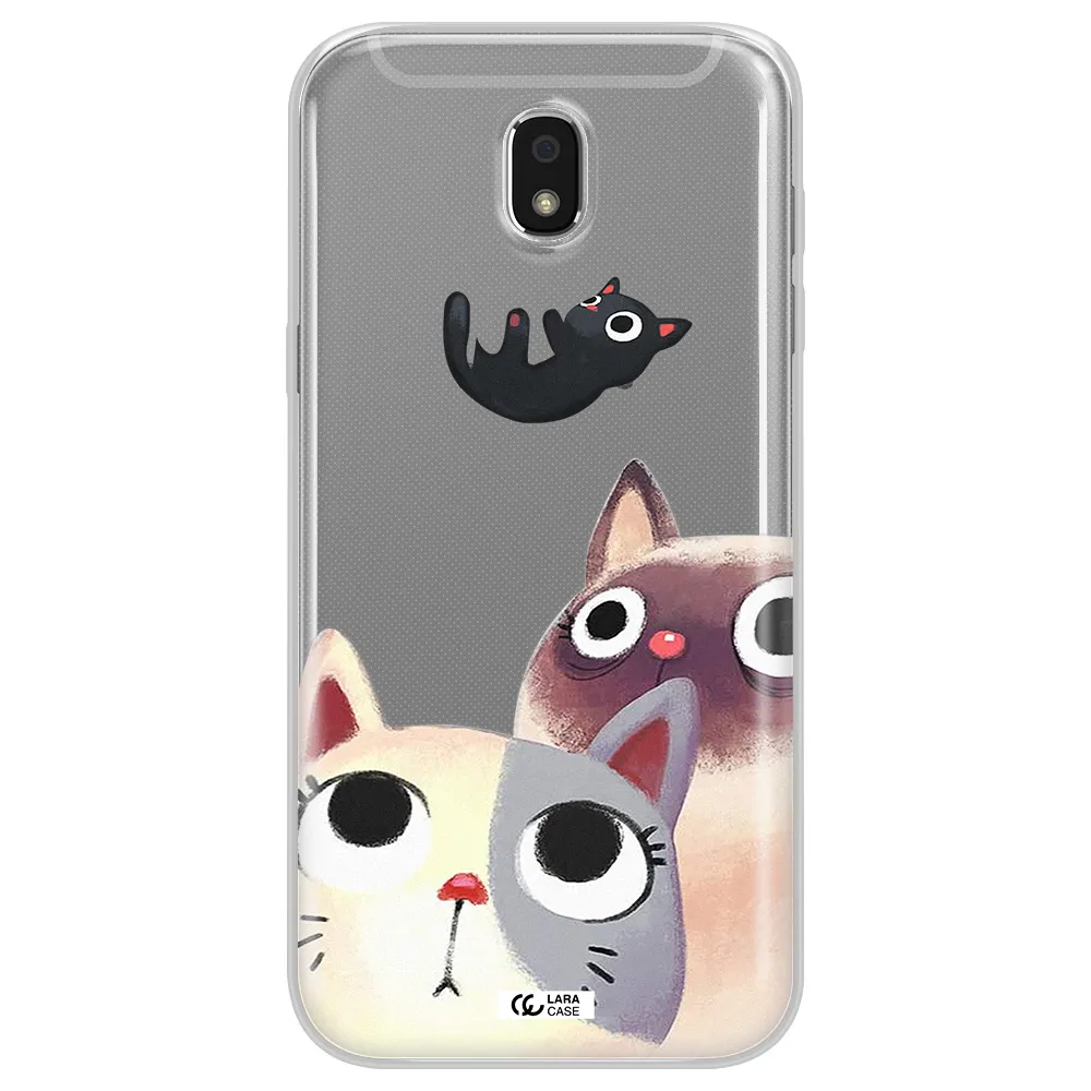 Falling Kitten Watercolor Samsung J5 2017 Clear TPU Case