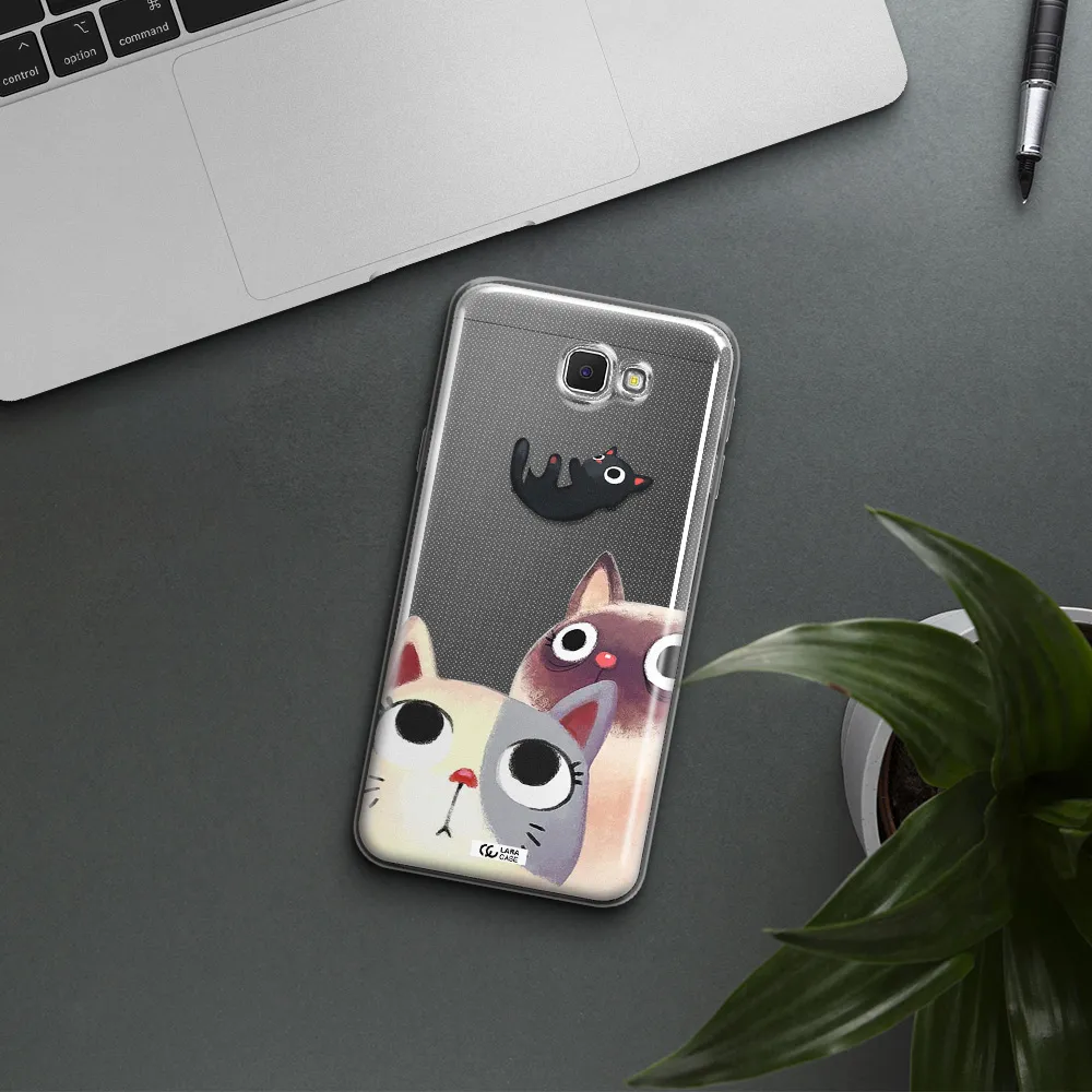 Falling Kitten Watercolor Samsung J5 Prime Clear TPU Case